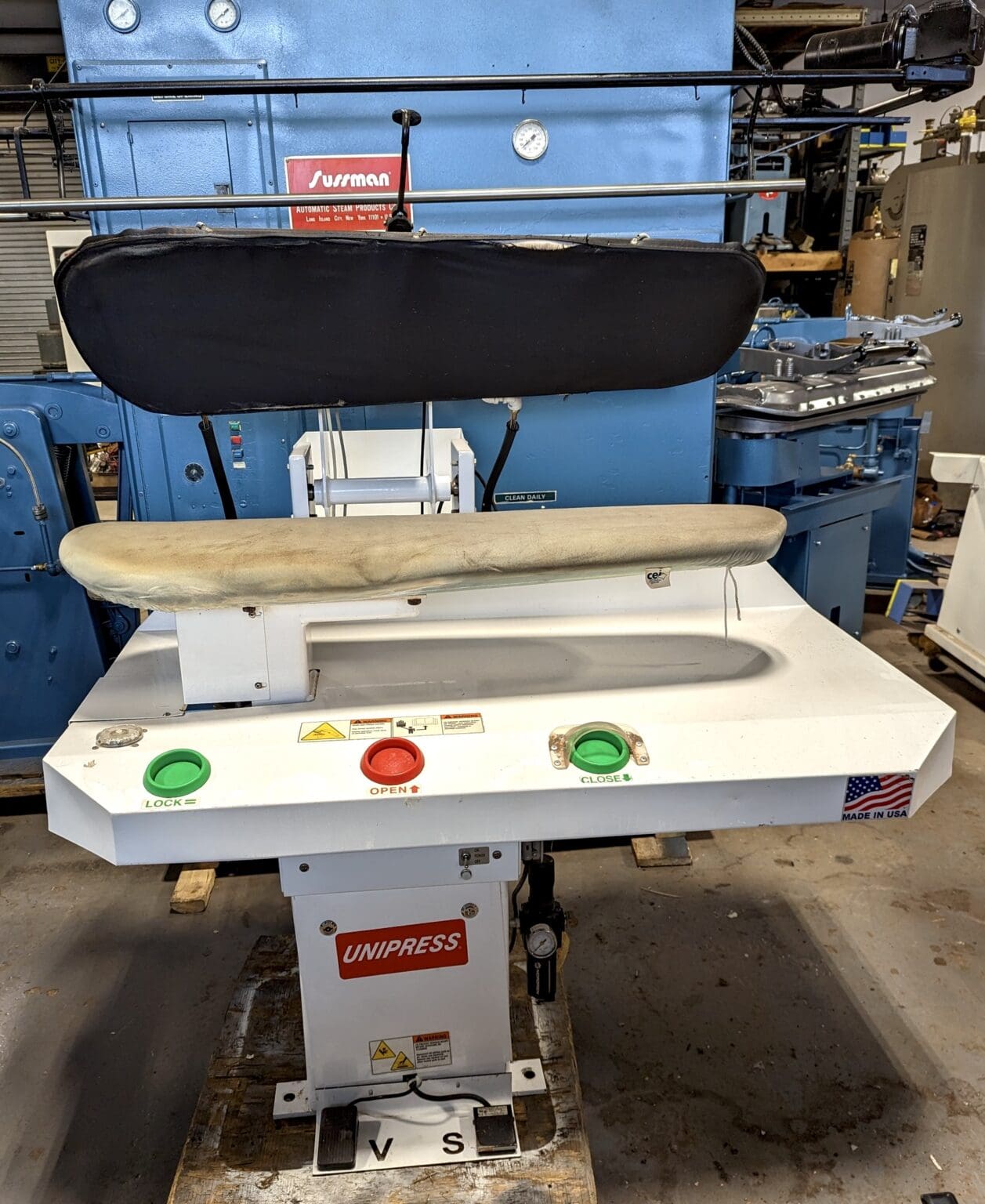 Unipress 45 inch Dry Cleaning Steam Press Seickel & Sons, Inc.